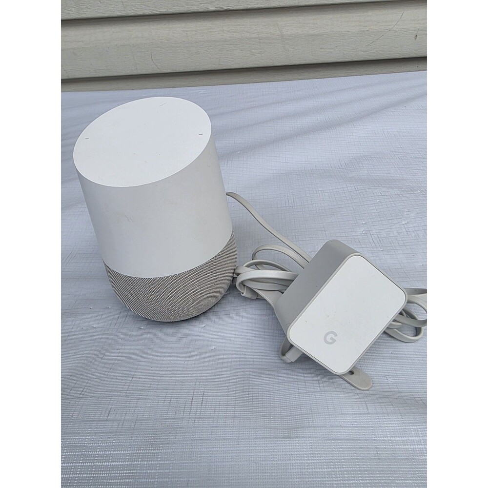 Google Home Smart Assistant SPEAKER VOICE Google ASSIST White Slate - Picture 3 of 8